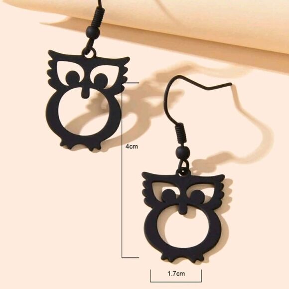 Owl Earrings   - Picture 3 of 4